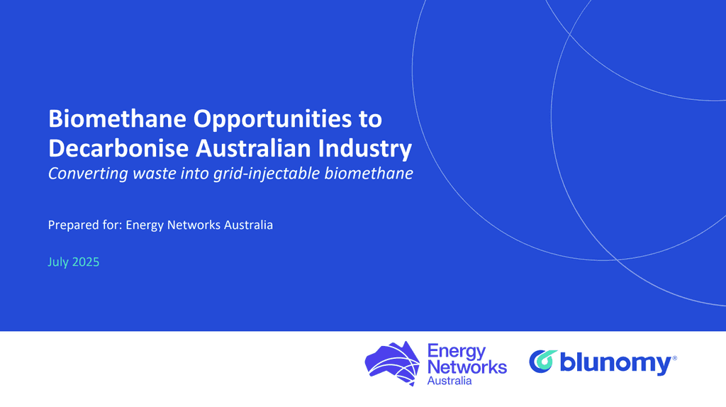 Australia’s Biomethane potential